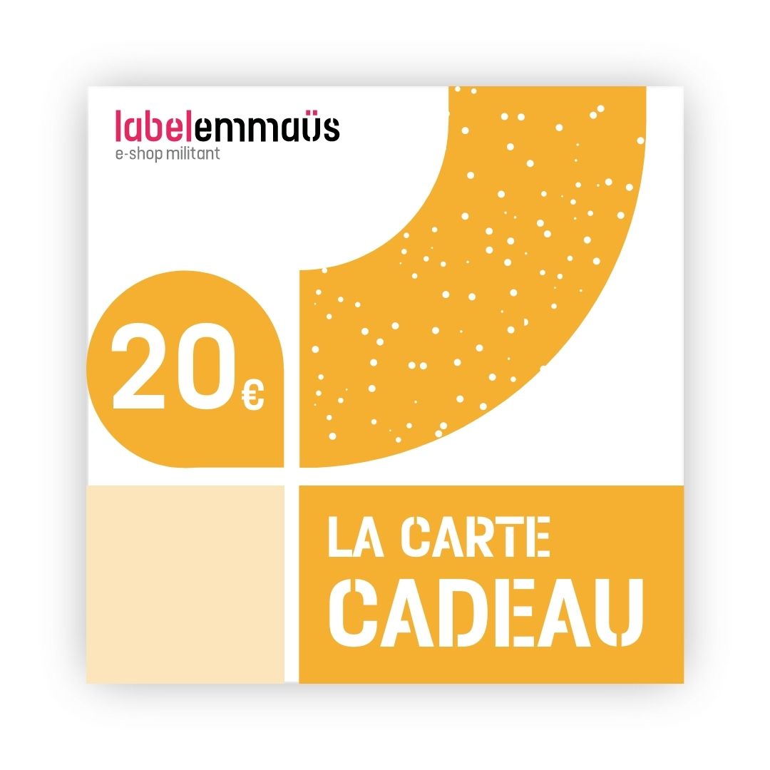 Carte cadeau Label Emmaüs - 20€ Parfait état - 20,00 € Carte cadeau Label Emmaüs - 20€ Parfait état reconditionné disponible sur Label Emmaüs