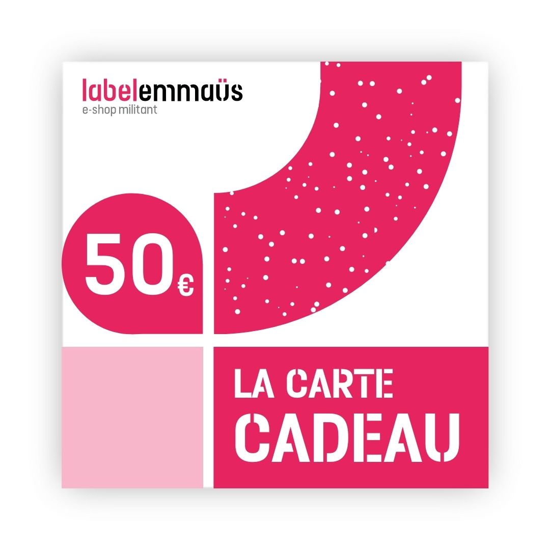 Carte cadeau Label Emmaüs - 50€ Parfait état - 50,00 € Carte cadeau Label Emmaüs - 50€ Parfait état reconditionné disponible sur Label Emmaüs