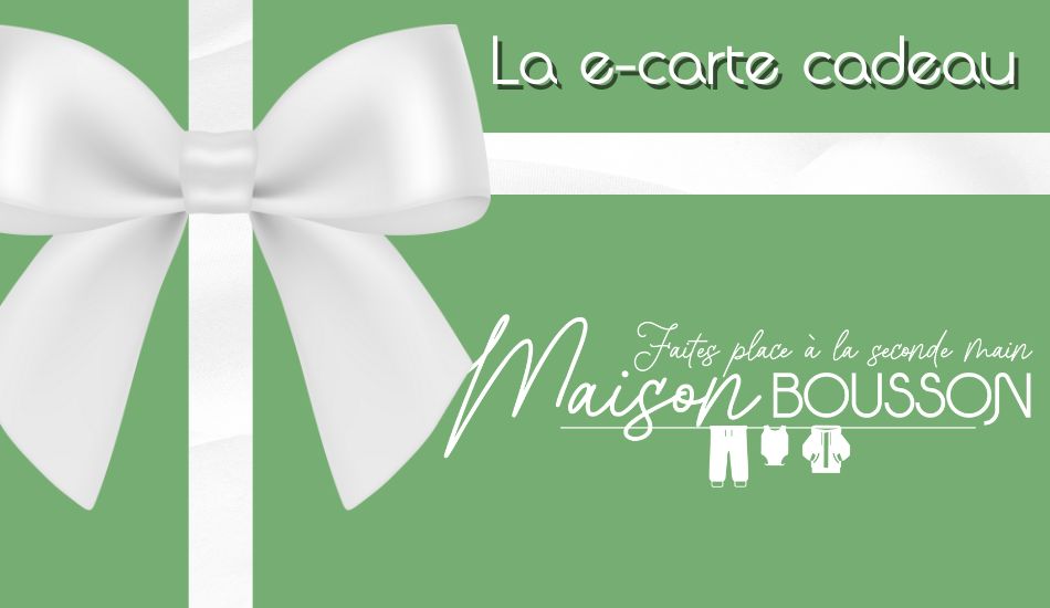Carte Cadeau - 25,00 € Carte Cadeau reconditionné disponible sur Maison Bousson