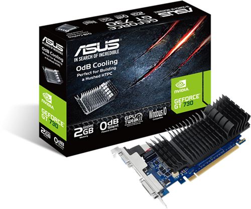 Carte graphique ASUS Nvidia GeForce GT730-SL-2GD5-BRK État correct Asus reconditionné disponible sur Fnac