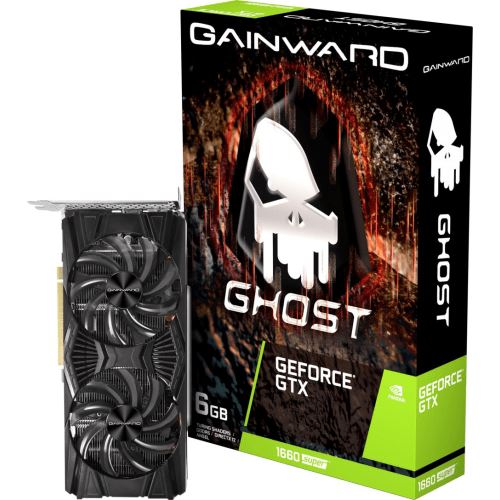 Carte Graphique Gainward Ghost V1 GeForce GTX 1660 Super NE6166S018J9-1160X 6Go 7000MHz PCI-Express x16 DisplayPort Noir État correct N/A reconditionné disponible sur Fnac