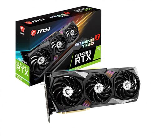 Carte Graphique GeForce RTX 3070 MSI RTX 3070 GAMING X TRIO 8G État correct MSI reconditionné disponible sur Fnac
