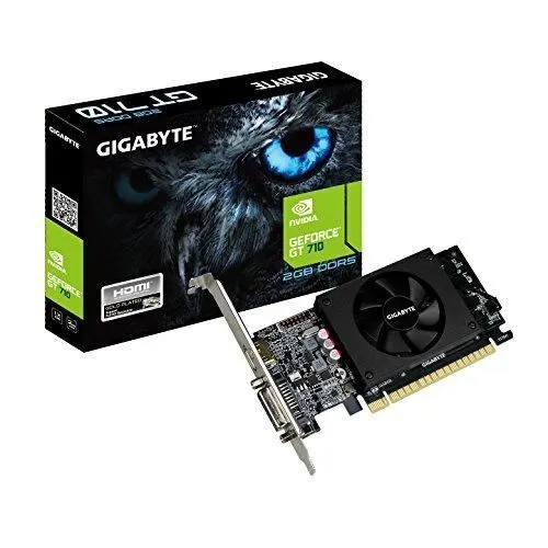 Carte Graphique Gigabyte GeForce GT 710 2 Go et Interface Bus PCI Express 2.0 X8 Cartes Graphiques GV-N710D5-2GL Reconditionné - 79,00 € Carte Graphique Gigabyte GeForce GT 710 2 Go et Interface Bus PCI Express 2.0 X8 Cartes Graphiques GV-N710D5-2GL Reconditionné Gigabyte reconditionné disponible sur Cdiscount Seconde Vie