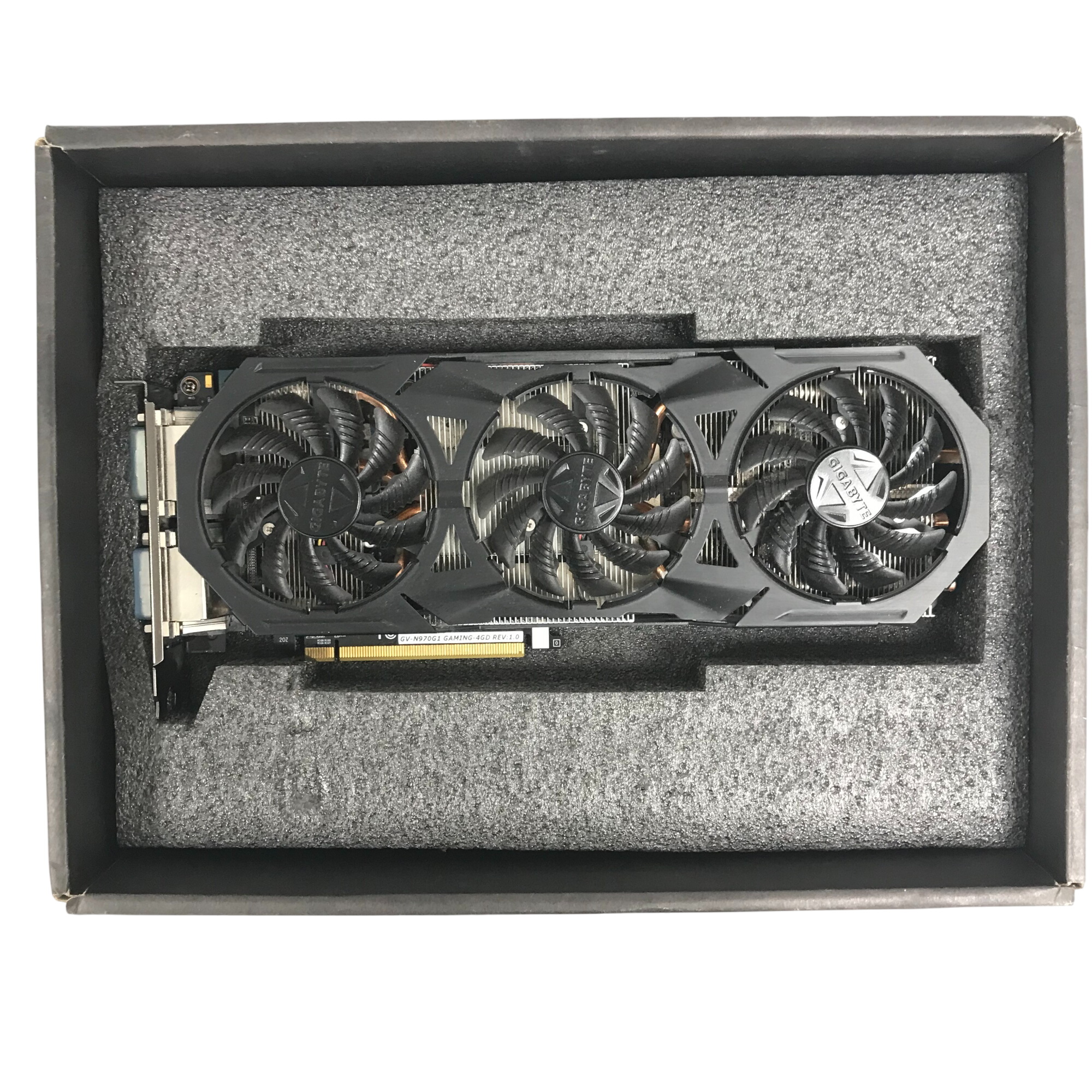 Carte Graphique : Gigabyte GeForce GTX N970G1 GAMING 4GD Très bon état - 60,00 € Carte Graphique : Gigabyte GeForce GTX N970G1 GAMING 4GD Très bon état reconditionné disponible sur Label Emmaüs