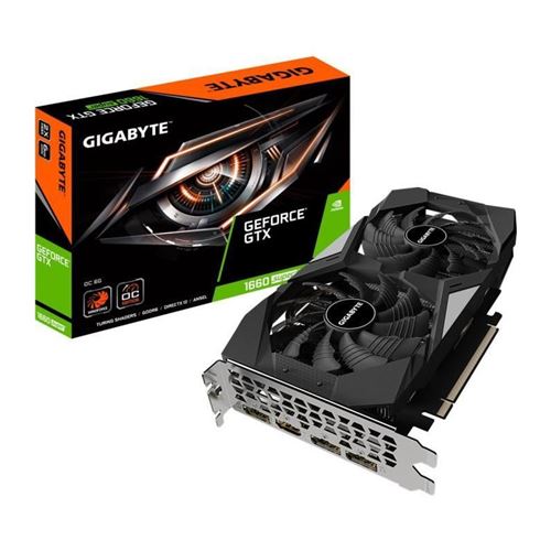 Carte graphique Gigabyte Gtx 1660 Super Oc - 6 Go État correct Gigabyte reconditionné disponible sur Fnac