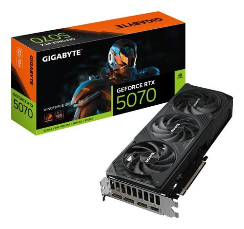 Carte graphique Gigabyte Nvidia GeForce RTX 5070 WINDFORCE OC SFF 12G État correct Gigabyte reconditionné disponible sur Fnac