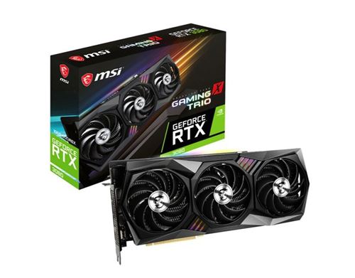 Carte graphique Msi Geforce X Trio RTX 3080 Noir État correct MSI reconditionné disponible sur Fnac