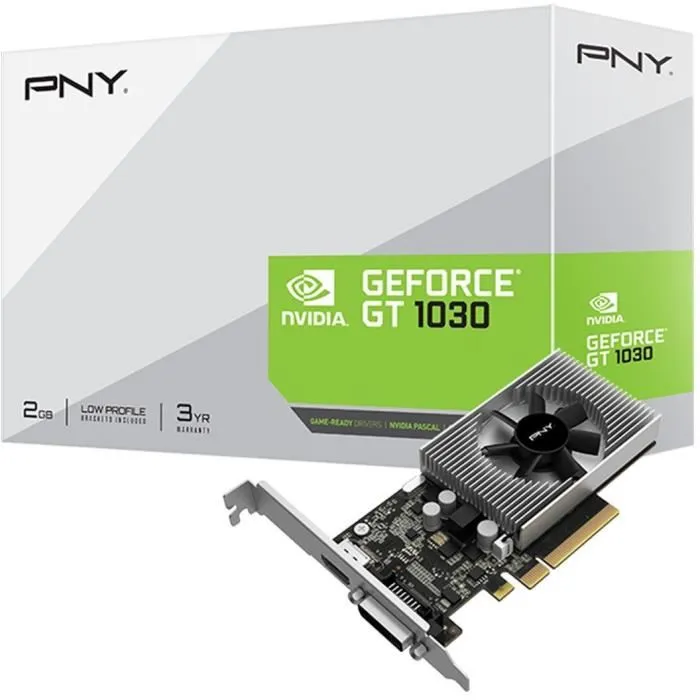 Carte Graphique - PNY - GEFORCE GT1030 - 2 Go - PCIE 3.0 - (VCG10302D4SFPPB) Reconditionné - 85,99 € Carte Graphique - PNY - GEFORCE GT1030 - 2 Go - PCIE 3.0 - (VCG10302D4SFPPB) Reconditionné PNY reconditionné disponible sur Cdiscount Seconde Vie