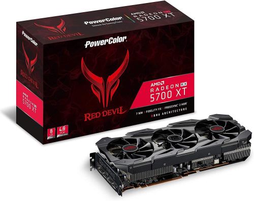 Carte Graphique PowerColor Radeon RX 5700 XT Red Devil, 8192 MB GDDR6 État correct PowerColor reconditionné disponible sur Fnac