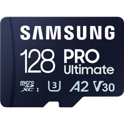 Carte mémoire microSDXC Samsung Pro Ultimate 128 Go Bleu État correct Samsung reconditionné disponible sur Fnac