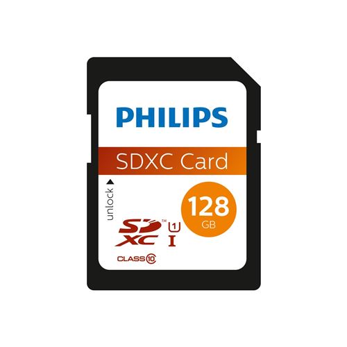 Carte mémoire Philips SDXC UHS-I U1 128 Go Noir État correct Philips reconditionné disponible sur Fnac