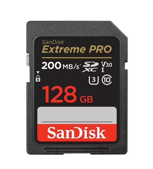 Carte mémoire SD SanDisk Extreme Pro SDXC UHS-I U3 Class10 128 Go État correct SanDisk reconditionné disponible sur Fnac