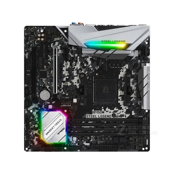 Carte mère ASRock B450M Steel Legend AMD B450 Socket AM4 4xDDR4 128GB Micro ATX Reconditionné ASRock reconditionné disponible sur Cdiscount Seconde Vie