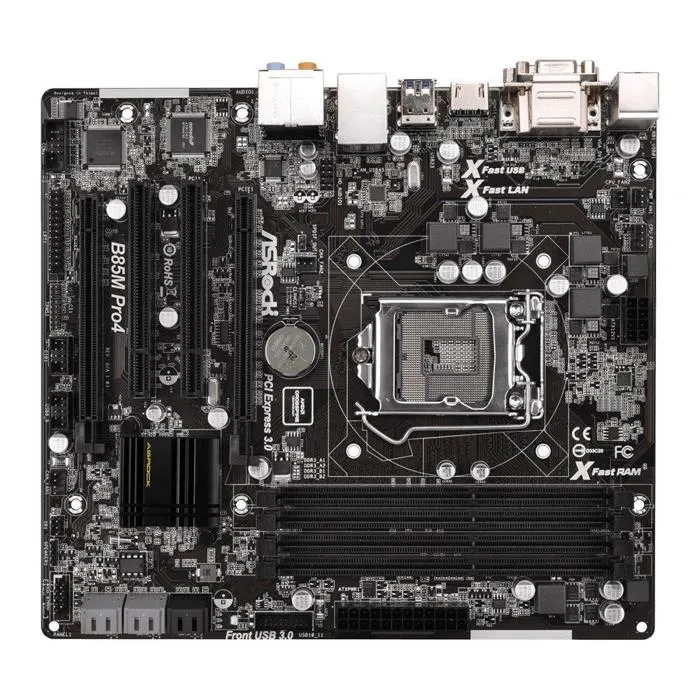 Carte mère ASRock B85M Pro4 Intel B85 LGA 1150 4xDDR3 32GB Micro ATX Reconditionné - 63,48 € Carte mère ASRock B85M Pro4 Intel B85 LGA 1150 4xDDR3 32GB Micro ATX Reconditionné ASRock reconditionné disponible sur Cdiscount Seconde Vie