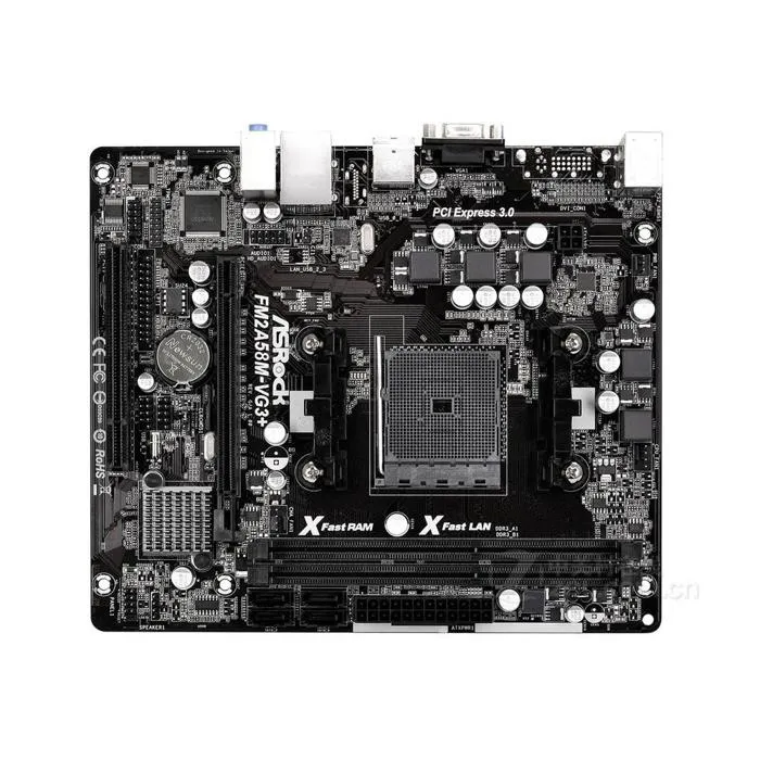 Carte mère ASRock FM2A58M-VG3+ AMD A58 Socket FM2+ 2xDDR3 32GB Micro ATX Reconditionné ASRock reconditionné disponible sur Cdiscount Seconde Vie