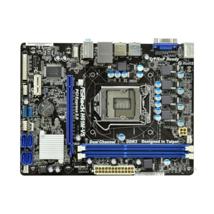 Carte mère ASRock H61M-VS Intel H61 LGA 1155 2xDDR3 16GB Micro ATX Reconditionné ASRock reconditionné disponible sur Cdiscount Seconde Vie