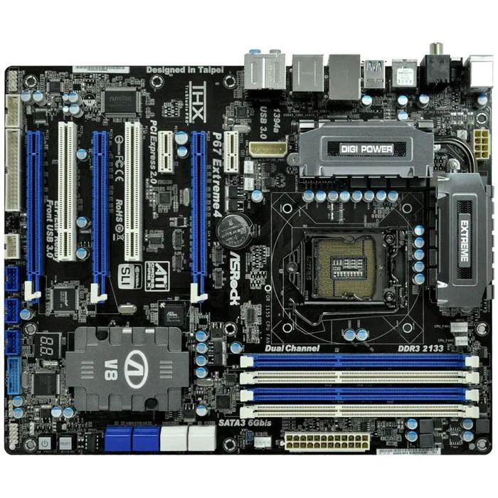 Carte mère ASRock P67 Extreme4 Intel P67 LGA 1155 4xDDR3 32GB ATX Reconditionné ASRock reconditionné disponible sur Cdiscount Seconde Vie