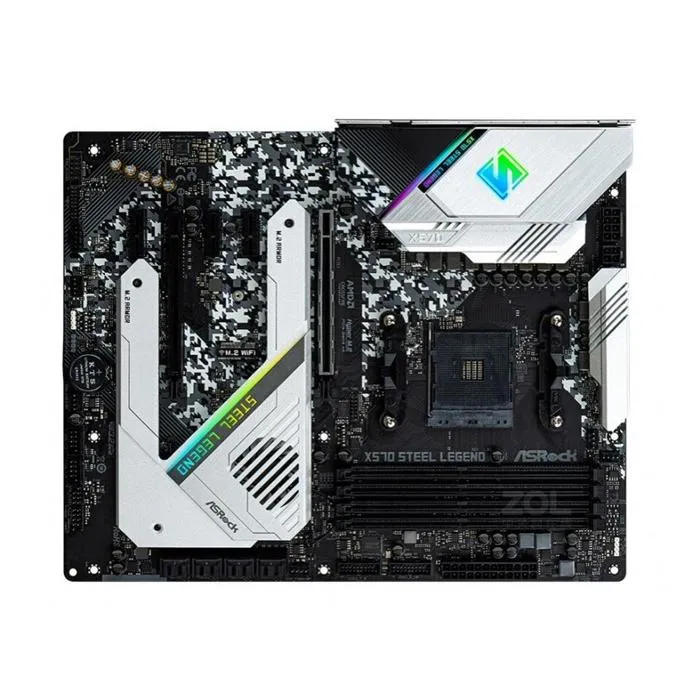 Carte mère ASRock X570 Steel Legend AMD X570 Socket AM4 4xDDR4 128GB ATX Reconditionné ASRock reconditionné disponible sur Cdiscount Seconde Vie