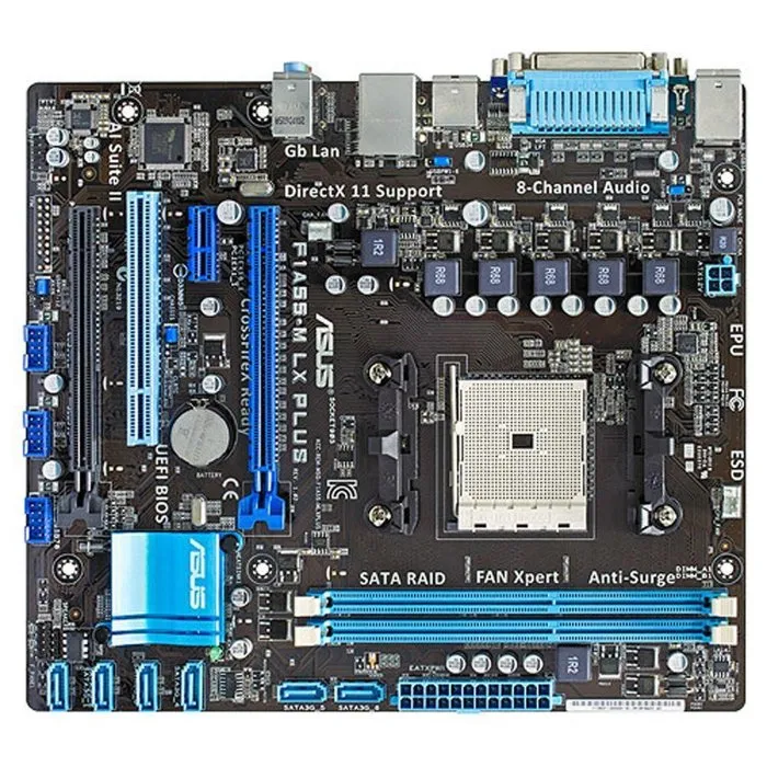Carte mère ASUS F1A55-M LX PLUS AMD A55 Socket FM1 2xDDR3 32GB Micro ATX Reconditionné Asus reconditionné disponible sur Cdiscount Seconde Vie