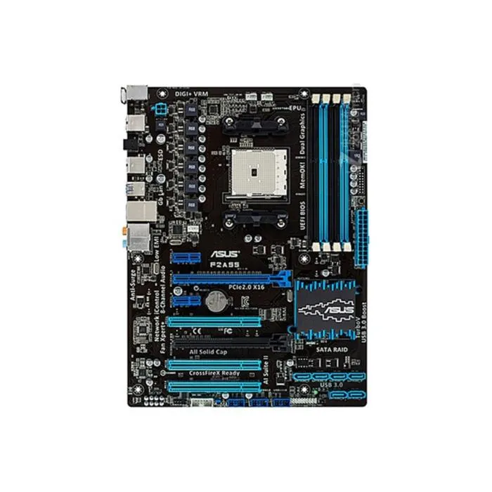 Carte mère ASUS F2A55 AMD A55 Socket FM2 4xDDR3 64GB ATX Reconditionné - 53,00 € Carte mère ASUS F2A55 AMD A55 Socket FM2 4xDDR3 64GB ATX Reconditionné Asus reconditionné disponible sur Cdiscount Seconde Vie