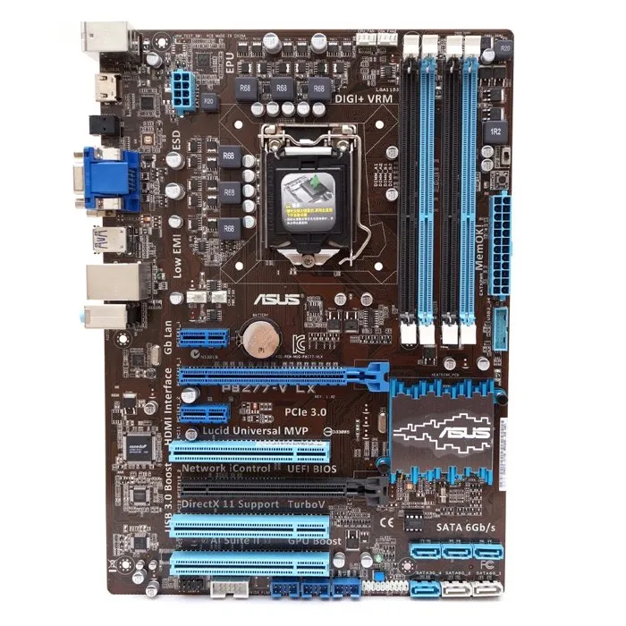 Carte mère ASUS P8Z77-V LX Intel Z77 LGA 1155 4xDDR3 32GB ATX Reconditionné Asus reconditionné disponible sur Cdiscount Seconde Vie