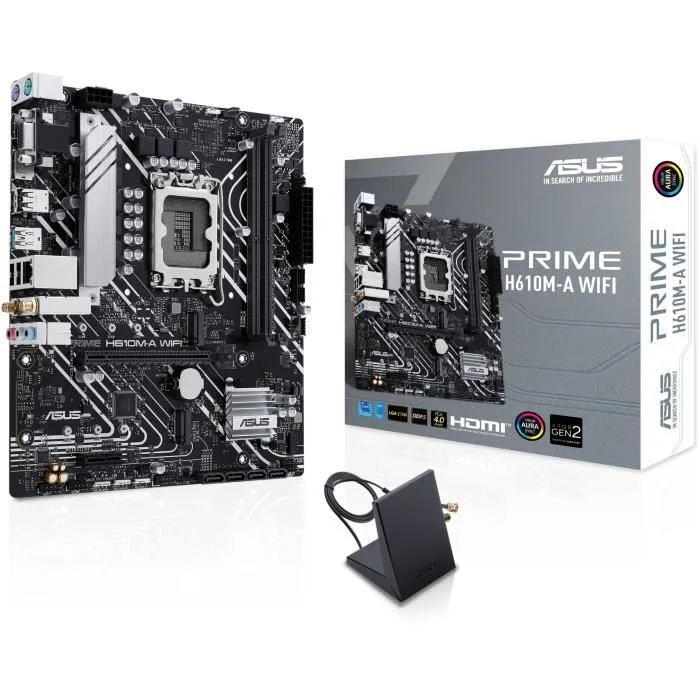 Carte mère - ASUS - PRIME H610M-A WIFI - Intel H610 LGA 1700 micro ATX Reconditionné - 51,53 € Carte mère - ASUS - PRIME H610M-A WIFI - Intel H610 LGA 1700 micro ATX Reconditionné Asus reconditionné disponible sur Cdiscount Seconde Vie