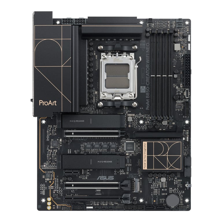 Voir photo 2 de Carte mère ASUS ProArt B850-Creator WiFi NEO ATX pour AMD AM5, DDR5, Wi?Fi 7 et Bluetooth, format ATX noir - Excellent état | Dero Carte mère ASUS ProArt B850-Creator WiFi NEO ATX pour AMD AM5, DDR5, Wi?Fi 7 et Bluetooth, format ATX noir - Excellent état Parfait état Asus reconditionné photo 2 | Dero