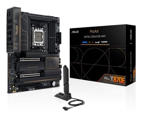 Carte mère ASUS ProArt X870E-CREATOR WIFI ATX Socket AM5 Chipset AMD X870E État correct Asus reconditionné disponible sur Fnac | Dero