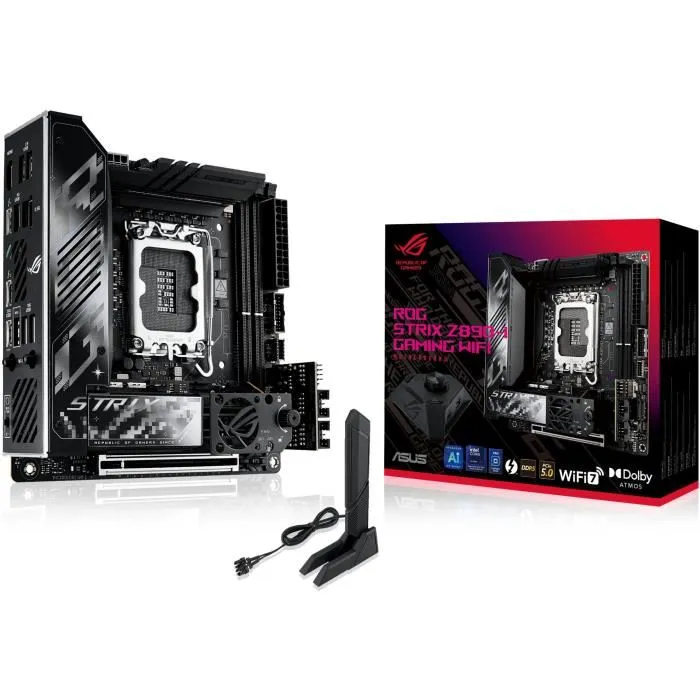 Carte mère - ASUS - ROG STRIX Z890-I GAMING WIFI - Intel Z890 LGA 1851 (Socket V1) mini ITX Reconditionné - 270,87 € Carte mère - ASUS - ROG STRIX Z890-I GAMING WIFI - Intel Z890 LGA 1851 (Socket V1) mini ITX Reconditionné Asus reconditionné disponible sur Cdiscount Seconde Vie