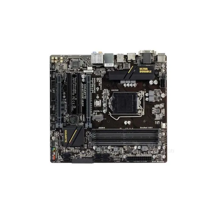 Carte mère GIGABYTE B150M-D3H Intel B150 Socket LGA1151 4xDDR4 SDRAM 64GB Micro ATX Reconditionné Gigabyte reconditionné disponible sur Cdiscount Seconde Vie