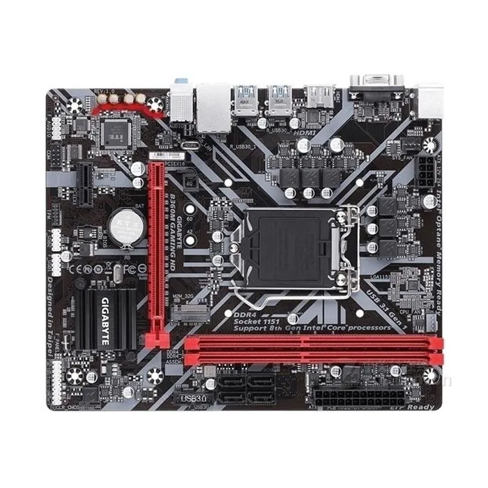 Carte mère GIGABYTE B360M GAMING HD Intel B360 Socket LGA1151 2xDDR4 SDRAM 32GB Micro ATX Reconditionné Gigabyte reconditionné disponible sur Cdiscount Seconde Vie