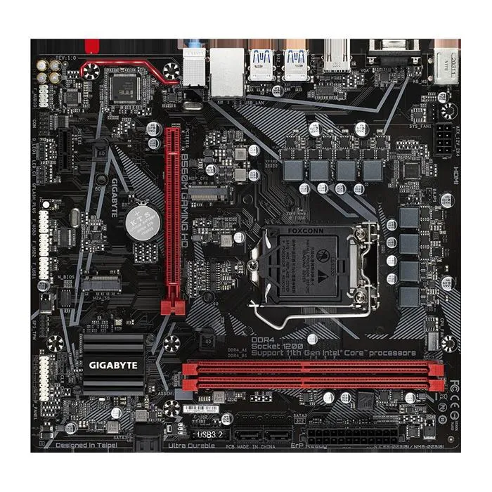 Carte mère GIGABYTE B560M GAMING HD Intel B560 Socket LGA1200 2xDDR4 SDRAM 64GB Micro ATX Reconditionné Gigabyte reconditionné disponible sur Cdiscount Seconde Vie