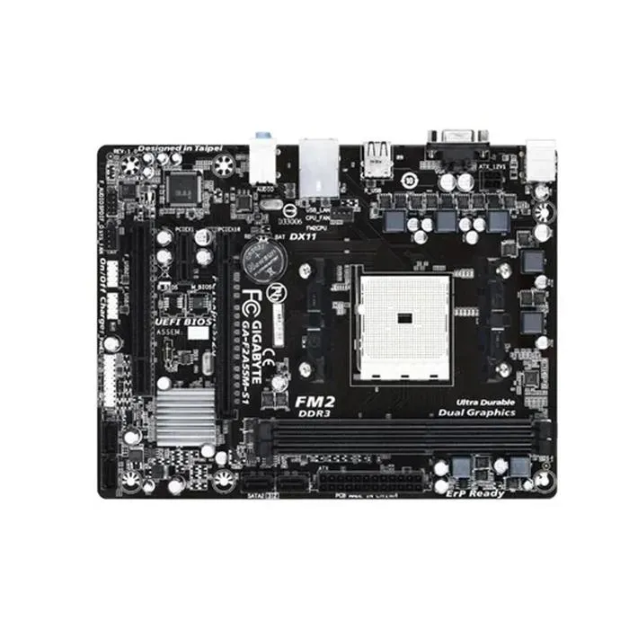 Carte mère GIGABYTE GA-A55M-S1 AMD A55 Socket FM1 2xDDR3 SDRAM 64GB Micro ATX Reconditionné Gigabyte reconditionné disponible sur Cdiscount Seconde Vie