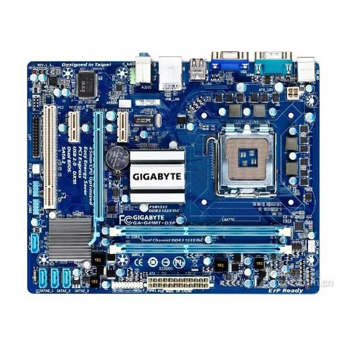 Carte mère GIGABYTE GA-G41MT-D3P Intel G41 Socket LGA775 2xDDR3 SDRAM 8GB Micro ATX Reconditionné Gigabyte reconditionné disponible sur Cdiscount Seconde Vie