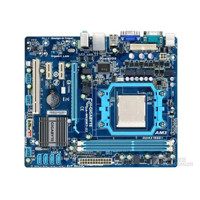 Carte mère GIGABYTE GA-M68MT-S2 nVIDIA nForce 7025-630a Socket AM3 2xDDR3 SDRAM 8GB Micro ATX Reconditionné Gigabyte reconditionné disponible sur Cdiscount Seconde Vie