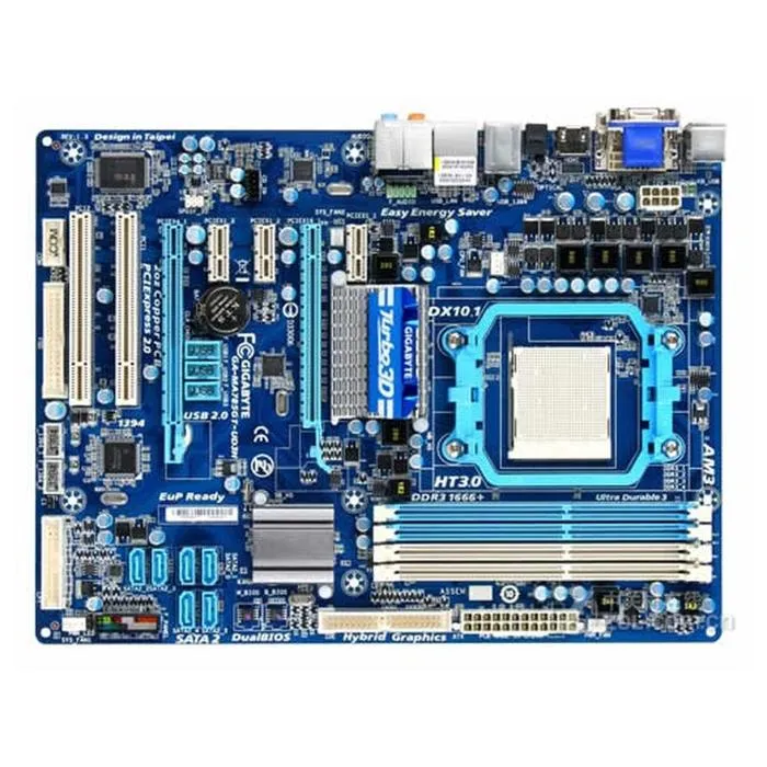 Carte mère GIGABYTE GA-MA785GT-UD3H AMD 785G Socket AM3 4xDDR3 SDRAM 16GB ATX Reconditionné Gigabyte reconditionné disponible sur Cdiscount Seconde Vie