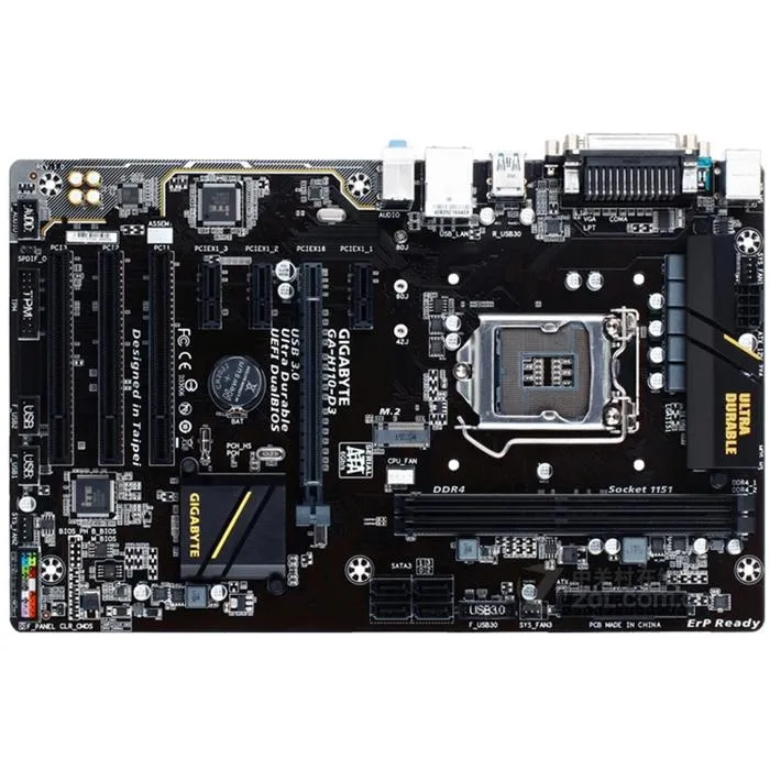Carte mère GIGABYTE H110-D3 Intel H110 Socket LGA1151 2xDDR4 SDRAM 32GB ATX Reconditionné Gigabyte reconditionné disponible sur Cdiscount Seconde Vie