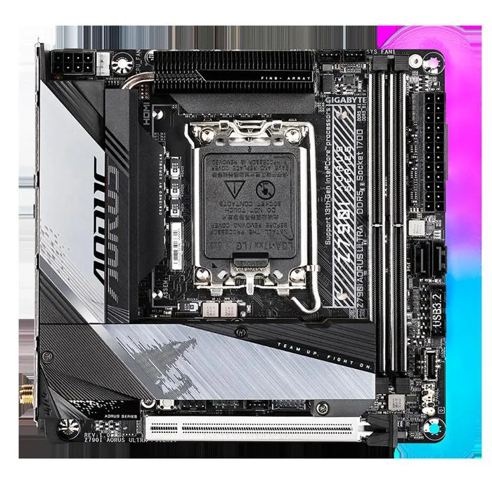 Carte mère GIGABYTE Z790I AORUS ULTRA Intel Z790 Socket LGA1700 2xDDR5 SDRAM 96GB Mini ITX Reconditionné Gigabyte reconditionné disponible sur Cdiscount Seconde Vie