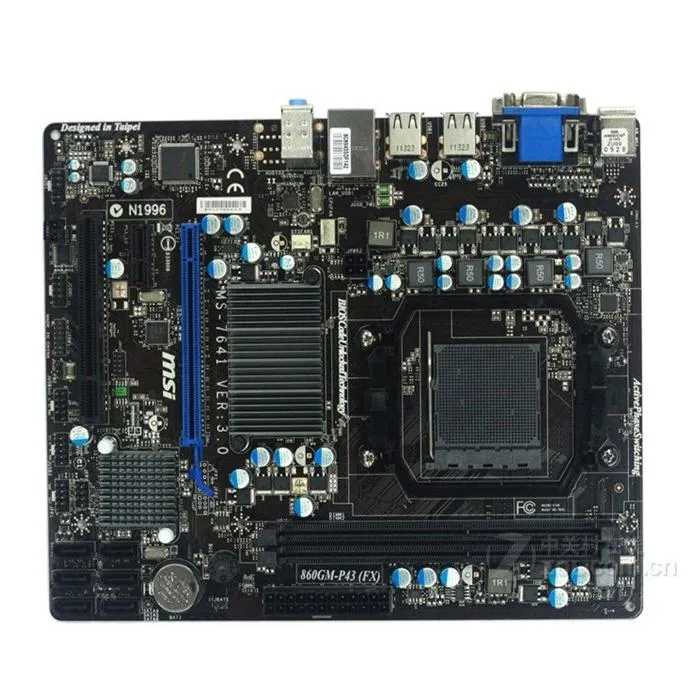 Carte mère MSI 860GM-P43(FX) AMD 760G Socket AM3+ 2xDDR3 SDRAM 16 Go Micro ATX Reconditionné MSI reconditionné disponible sur Cdiscount Seconde Vie