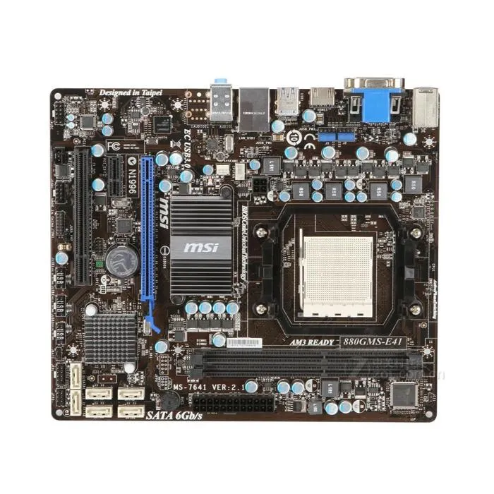 Carte mère MSI 880GMS-E41 AMD 880G Socket AM3 2xDDR3 SDRAM 16 Go Micro ATX Reconditionné MSI reconditionné disponible sur Cdiscount Seconde Vie