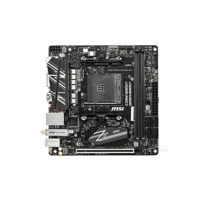 Carte mère MSI B450I GAMING PLUS MAX WIFI AMD B450 Socket AM4 2xDDR4 SDRAM 64 Go Mini ITX Reconditionné MSI reconditionné disponible sur Cdiscount Seconde Vie