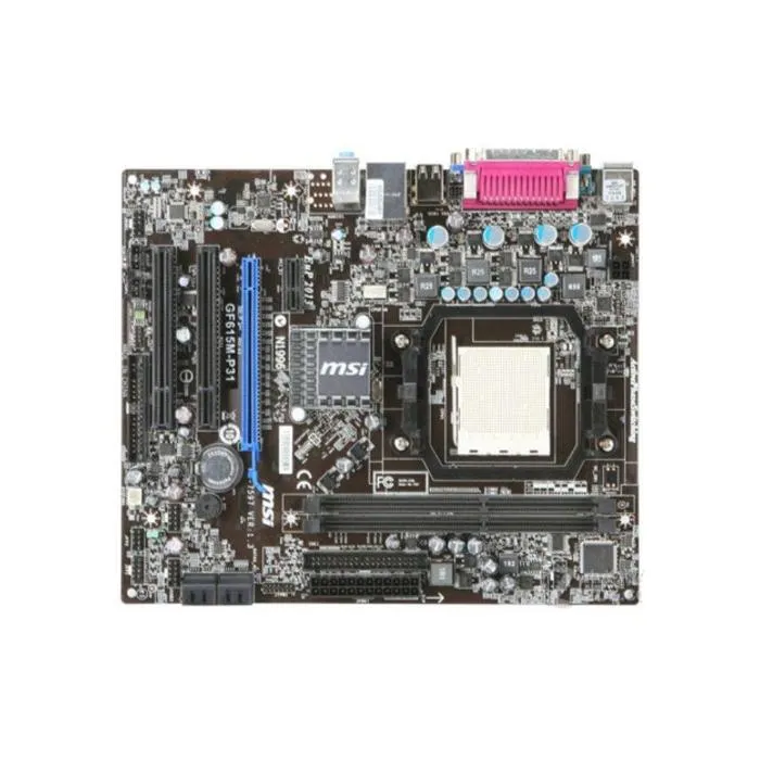Carte mère MSI GF615M-P31 NVIDIA nForce630A Socket AM3 2xDDR3 SDRAM 8 Go Micro ATX Reconditionné MSI reconditionné disponible sur Cdiscount Seconde Vie