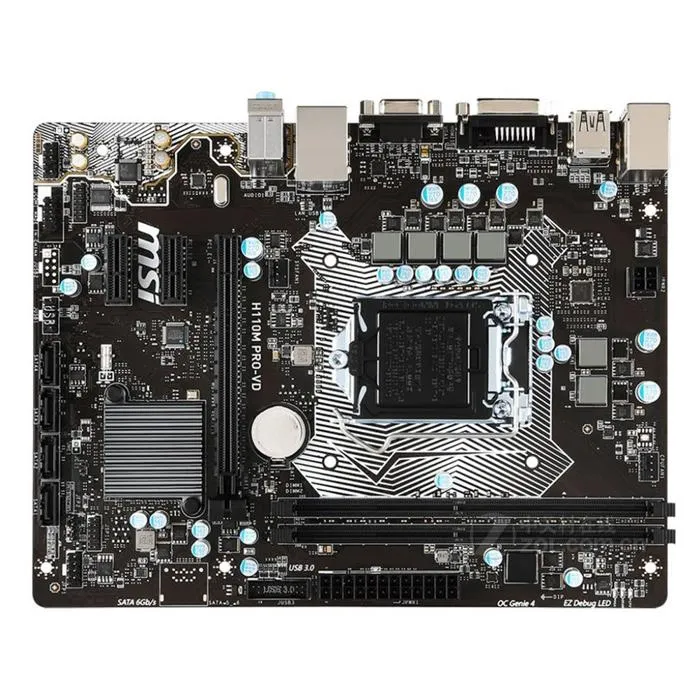Carte mère MSI H110M PRO-VD Intel H110 LGA 1151 2xDDR4 SDRAM 32 Go Micro ATX Reconditionné MSI reconditionné disponible sur Cdiscount Seconde Vie