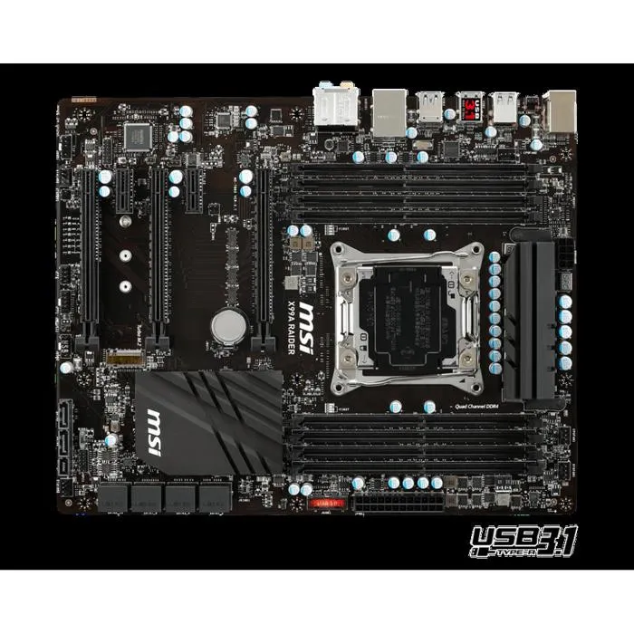 Carte mère MSI X99A RAIDER Intel X99 LGA 2011-V3 8xDDR4 SDRAM 128 Go ATX Reconditionné MSI reconditionné disponible sur Cdiscount Seconde Vie