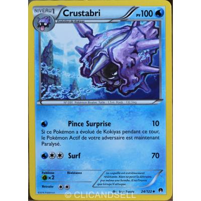 carte Pokémon 24/122 Crustabri 100 PV XY - Rupture Turbo NEUF FR État correct Pokémon reconditionné disponible sur Fnac