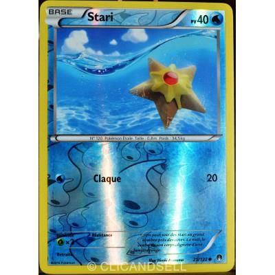 carte Pokémon 25/122 Stari 40 PV - REVERSE XY - Rupture Turbo NEUF FR État correct Pokémon reconditionné disponible sur Fnac