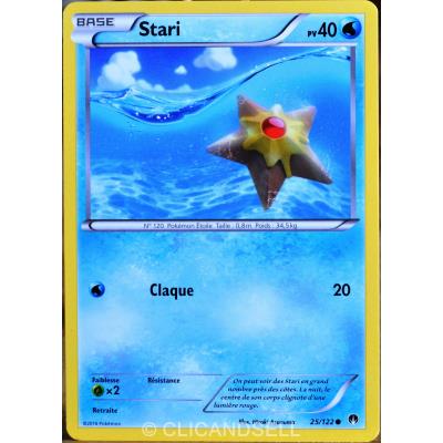 carte Pokémon 25/122 Stari 40 PV XY - Rupture Turbo NEUF FR État correct Pokémon reconditionné disponible sur Fnac