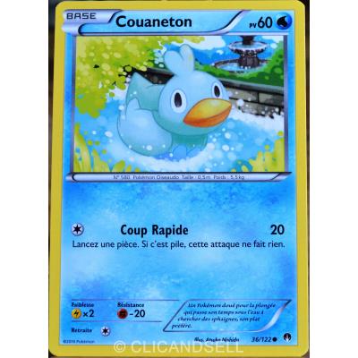 carte Pokémon 36/122 Couaneton 60 PV XY - Rupture Turbo NEUF FR État correct reconditionné disponible sur Fnac