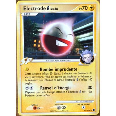 carte Pokémon 39 Electrode Galaxie Platine Rivaux Émergents État correct reconditionné disponible sur Fnac