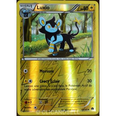 carte Pokémon 45/122 Luxio 80 PV - REVERSE XY - Rupture Turbo NEUF FR État correct - 16,00 € carte Pokémon 45/122 Luxio 80 PV - REVERSE XY - Rupture Turbo NEUF FR État correct reconditionné disponible sur Fnac